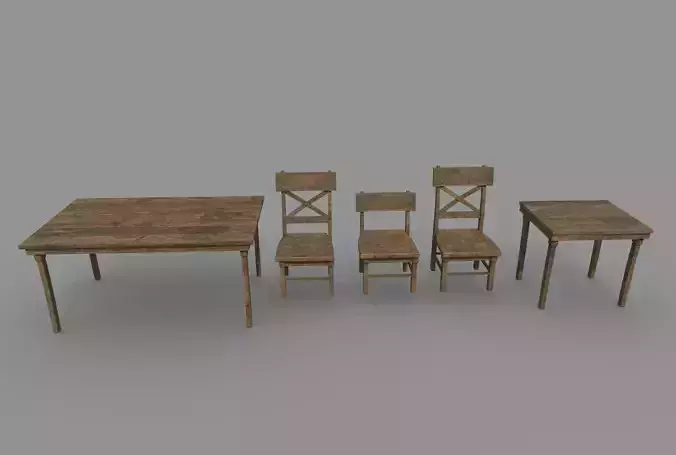 Dirty Table and Chair 