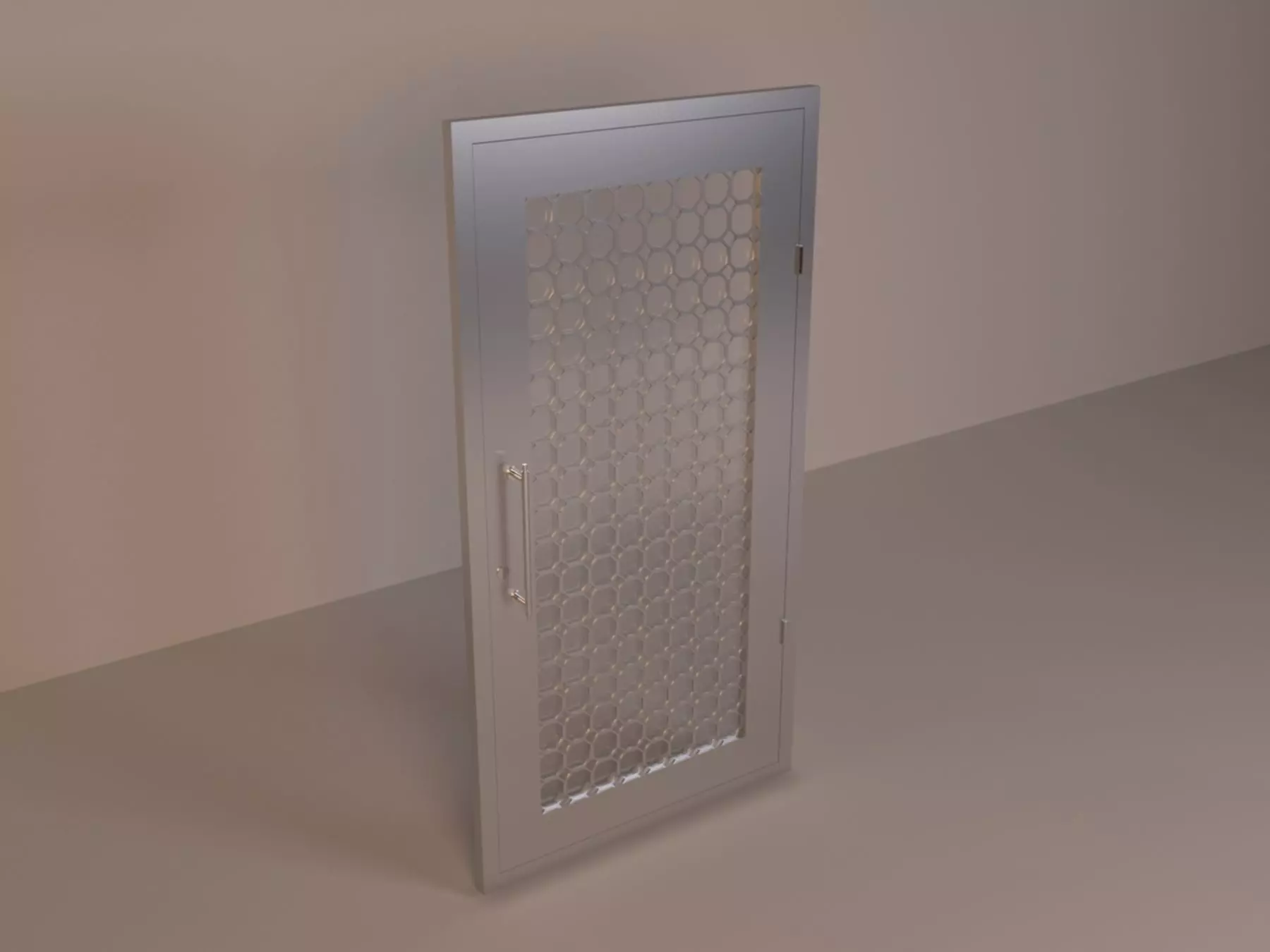 aluminum door 3D model_0
