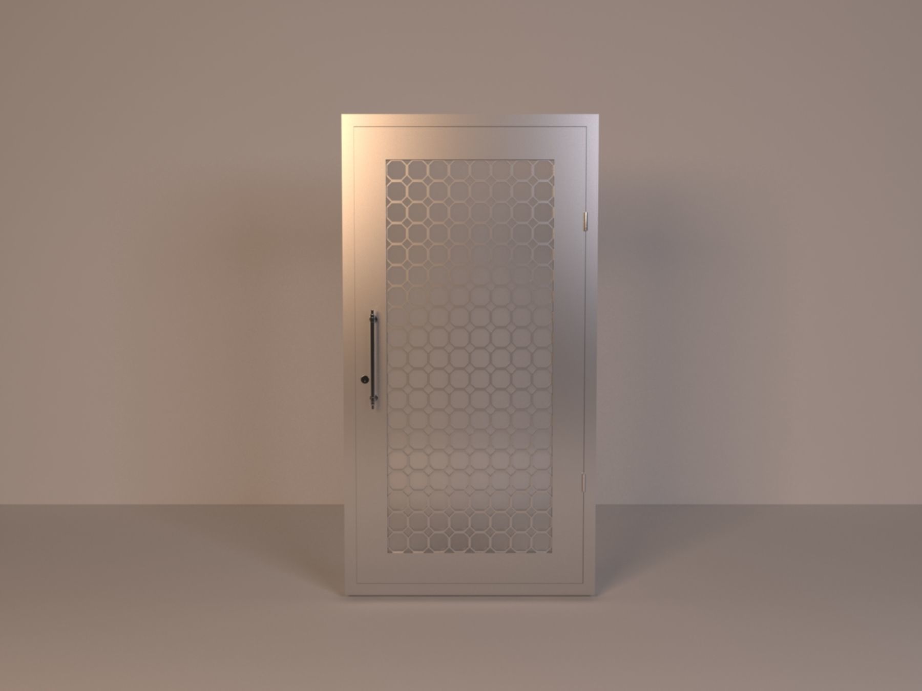 aluminum door 3D model_1