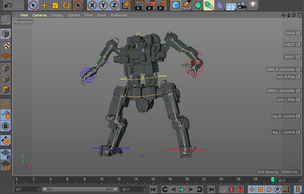 robot warmachine 3D model_8