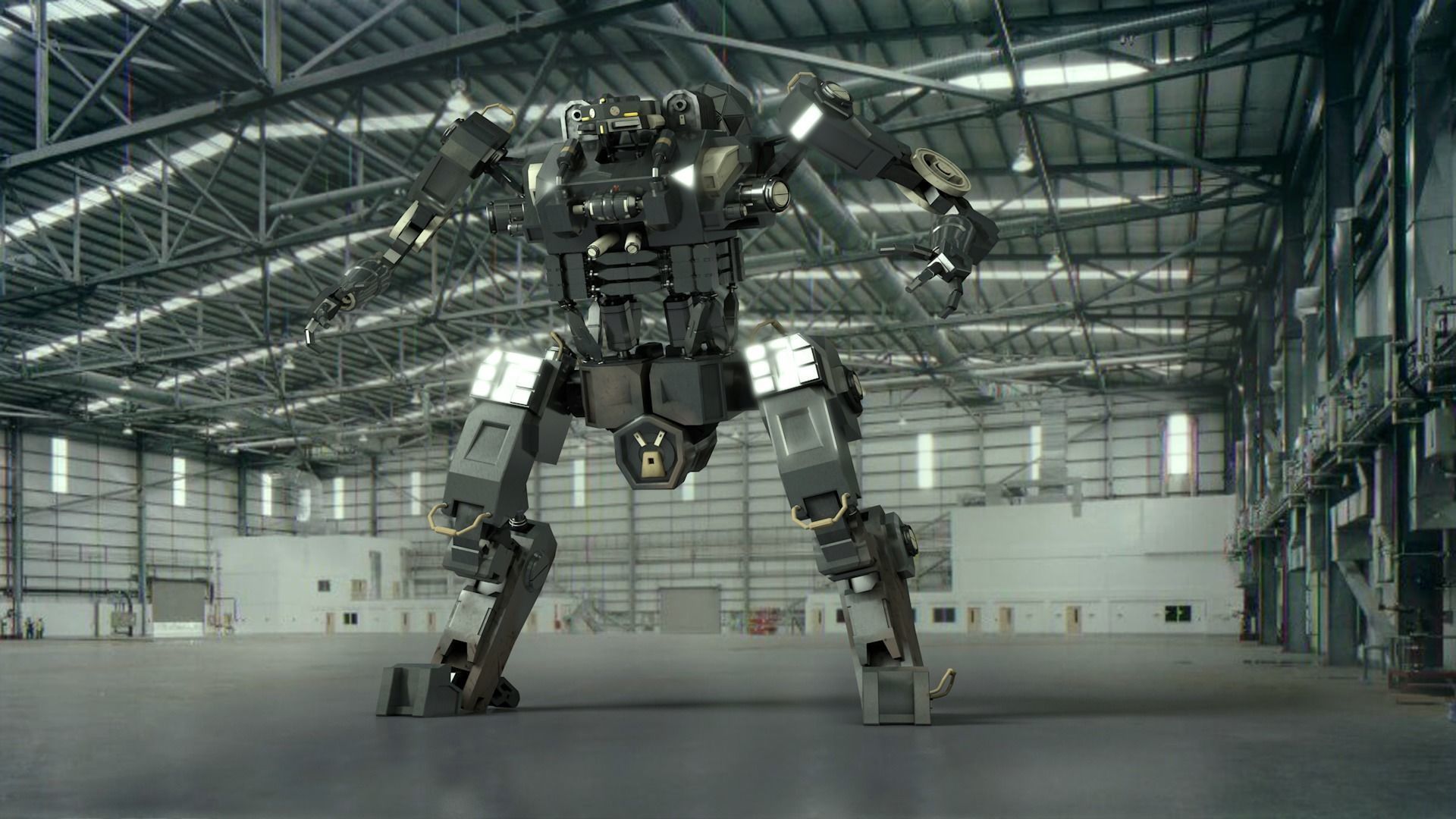 robot warmachine 3D model_3