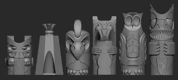 Totem Chess Set