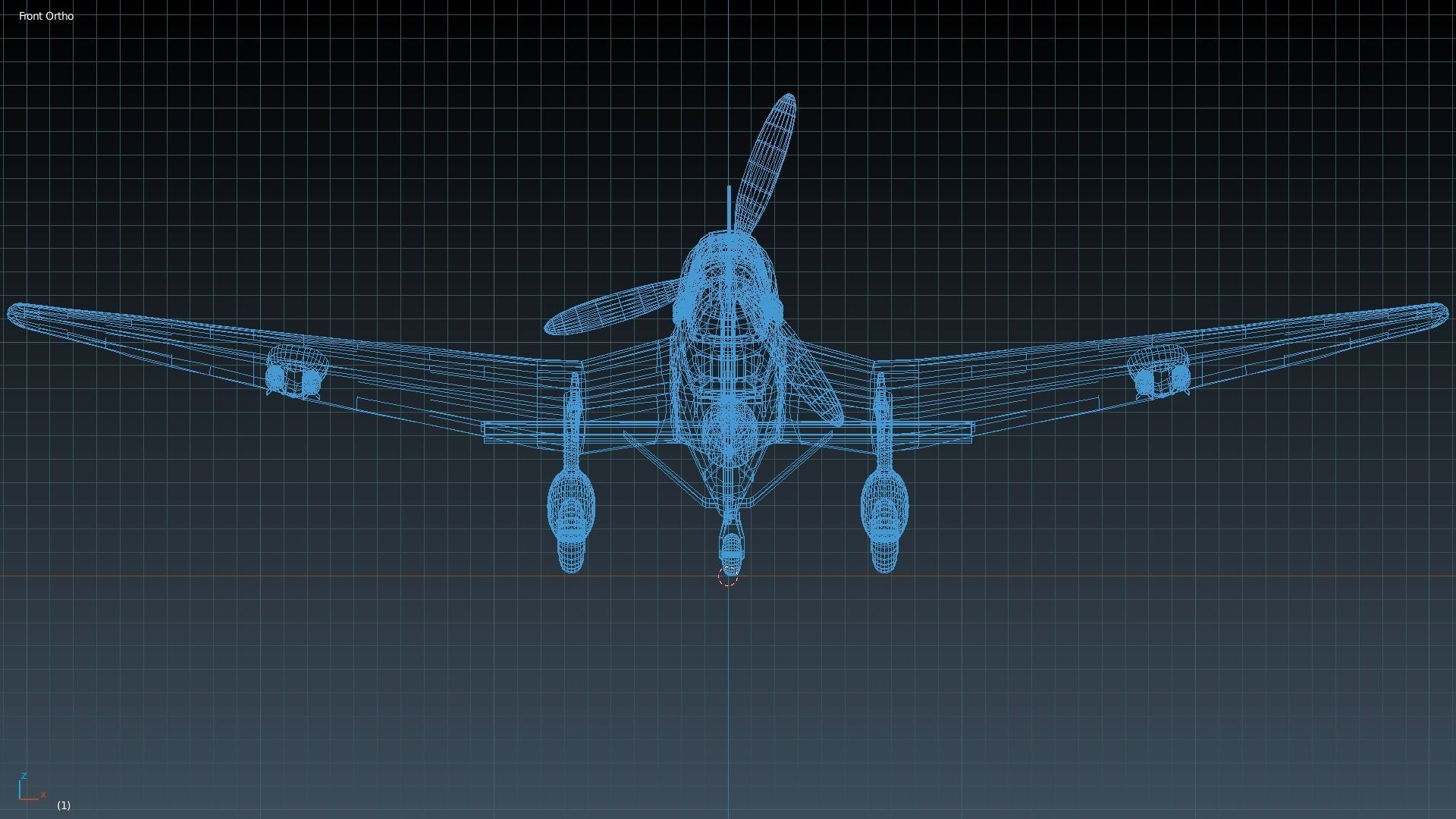 Dive-Bomber Ju 87 Stuka Hand-Painted Low-poly 3D model_9