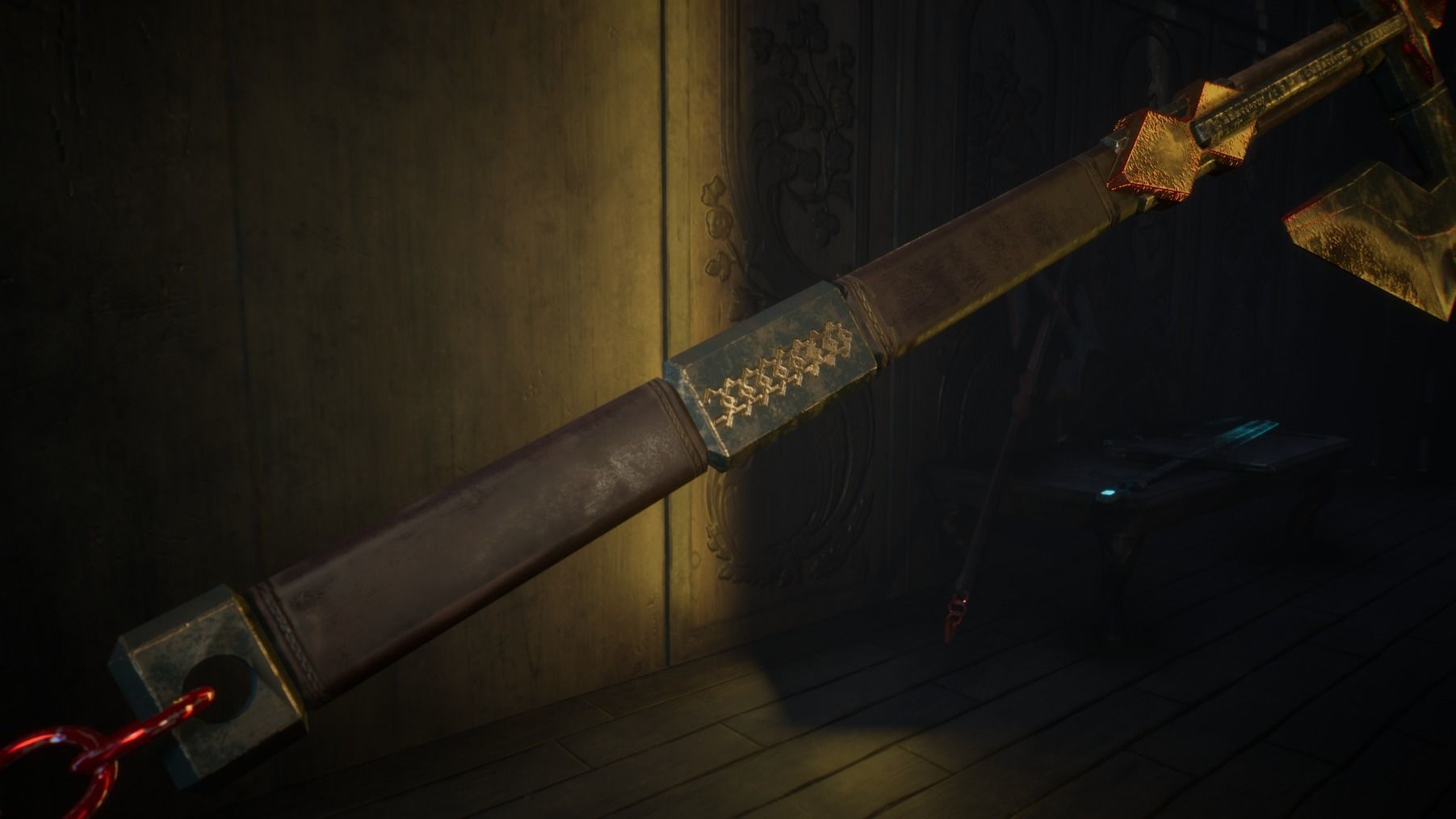 Medieval Axe - One hand - Magic - Weapons Low-poly 3D model_1