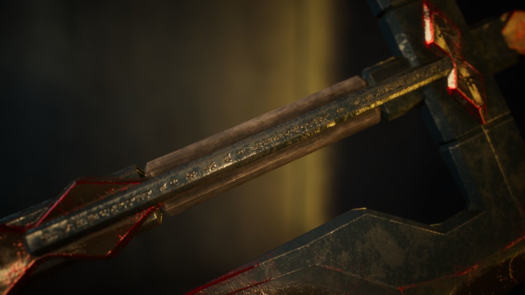 Medieval Axe - One hand - Magic - Weapons Low-poly 3D model_2