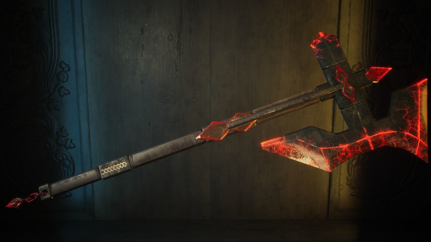 Medieval Axe - One hand - Magic - Weapons Low-poly 3D model_3