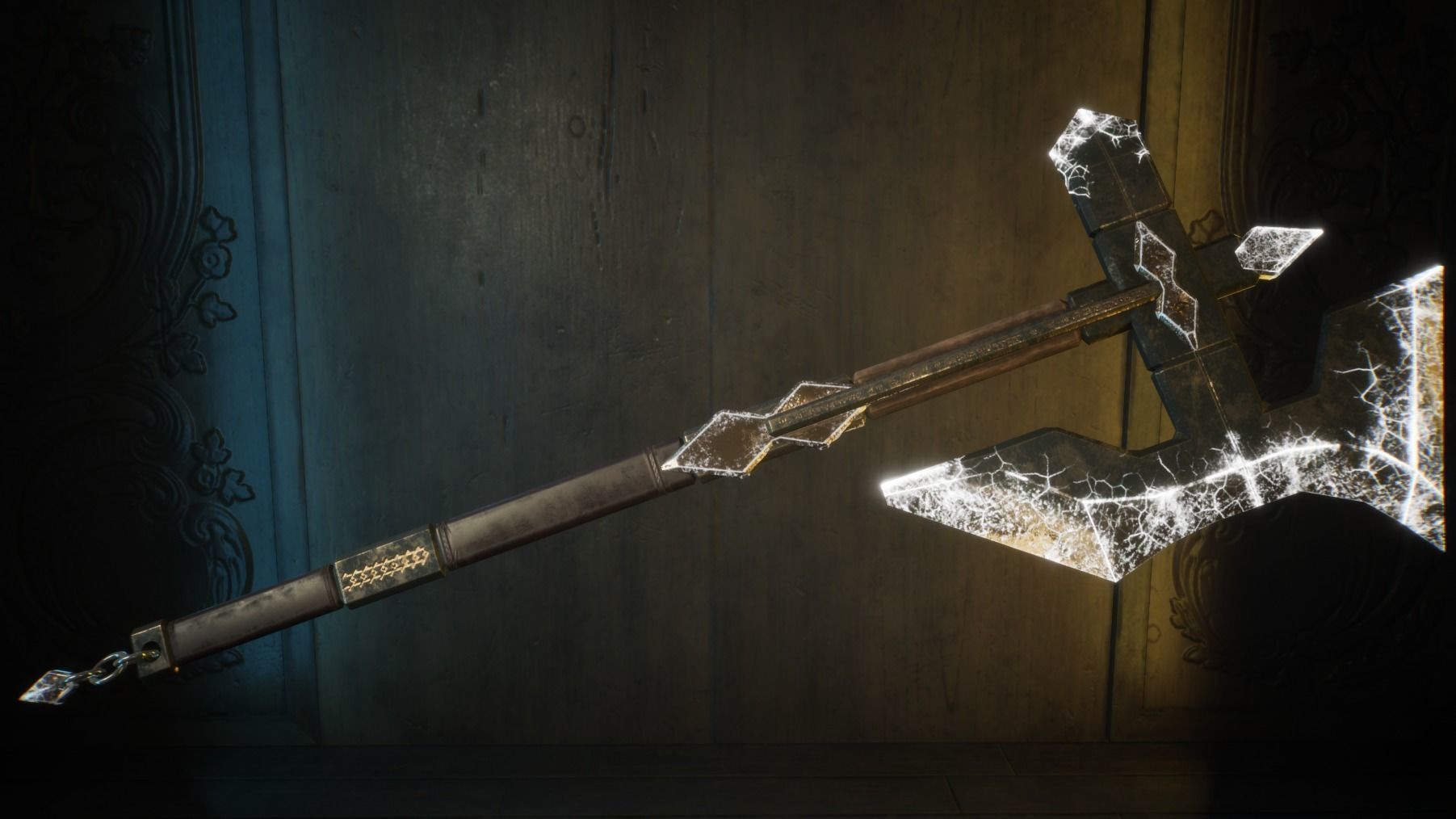 Medieval Axe - One hand - Magic - Weapons Low-poly 3D model_10