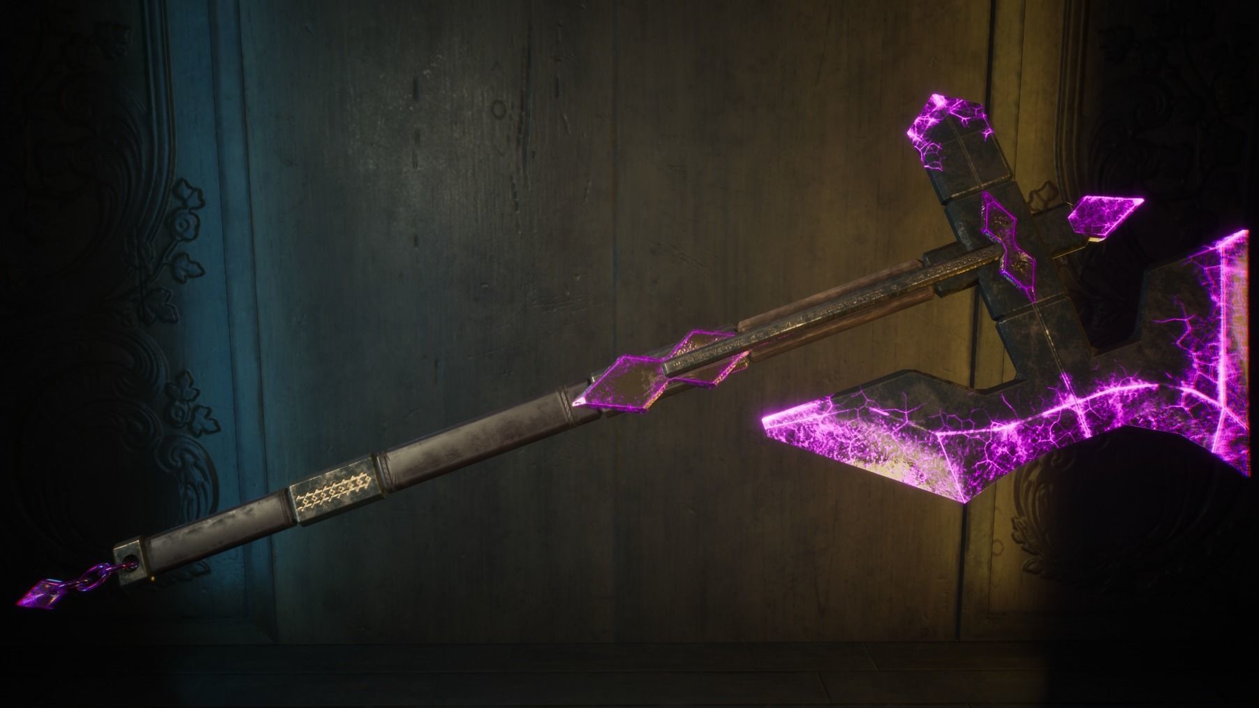 Medieval Axe - One hand - Magic - Weapons Low-poly 3D model_8