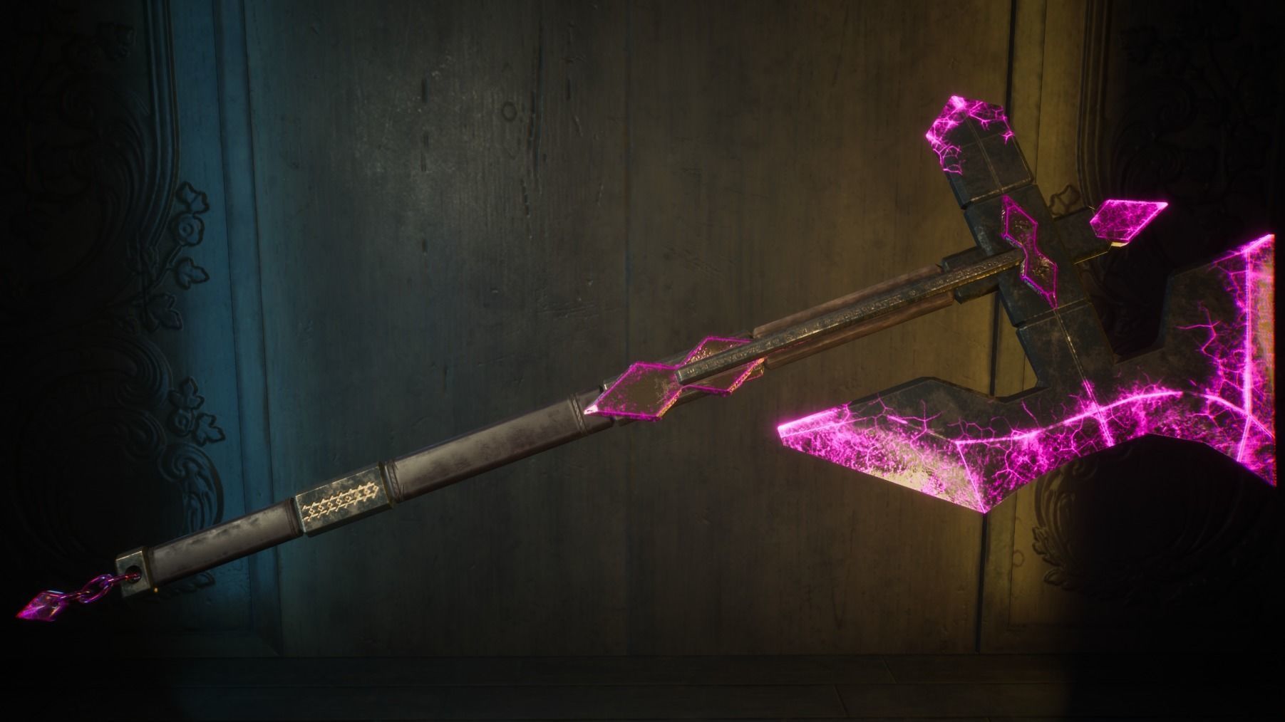 Medieval Axe - One hand - Magic - Weapons Low-poly 3D model_9