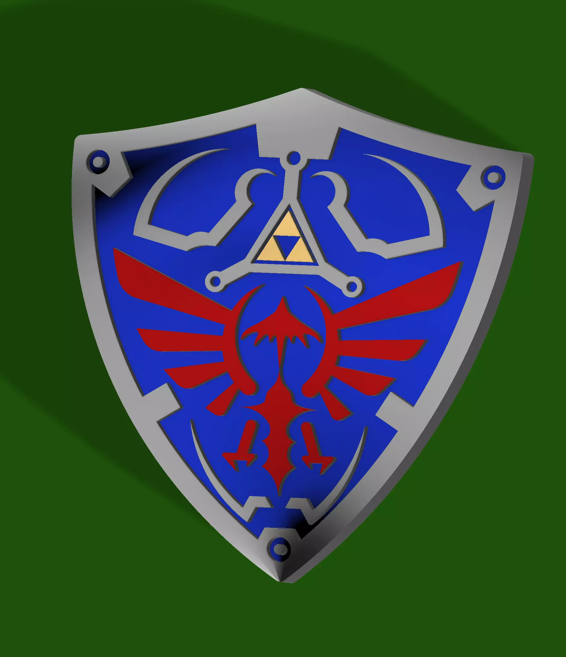 The Legends Of Zelda Hylian Shield 3D print model_0