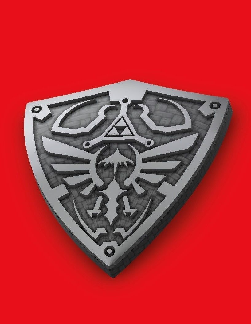 The Legends Of Zelda Hylian Shield 3D print model_3