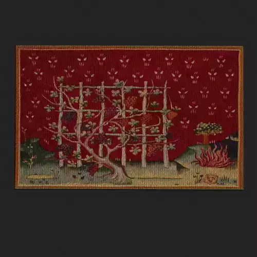 Forsaken Vineyard Tapestry  Low-poly 3D model