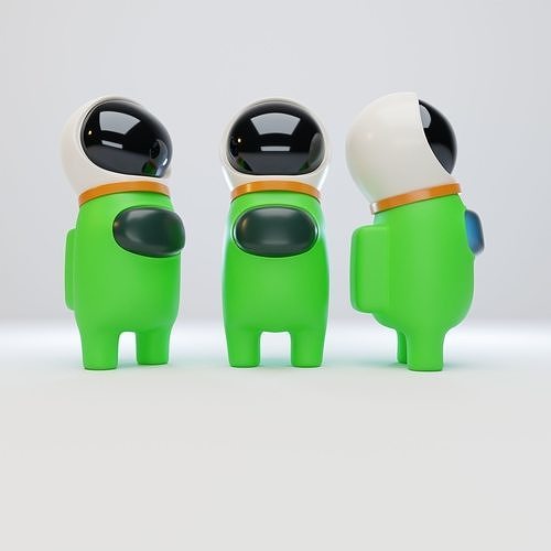 Among Us Astronaut Helmet Character 3D model