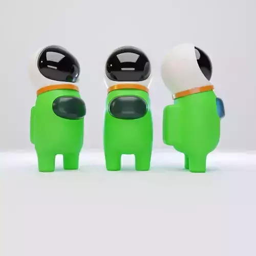 Among Us Astronaut Helmet Character 3D model