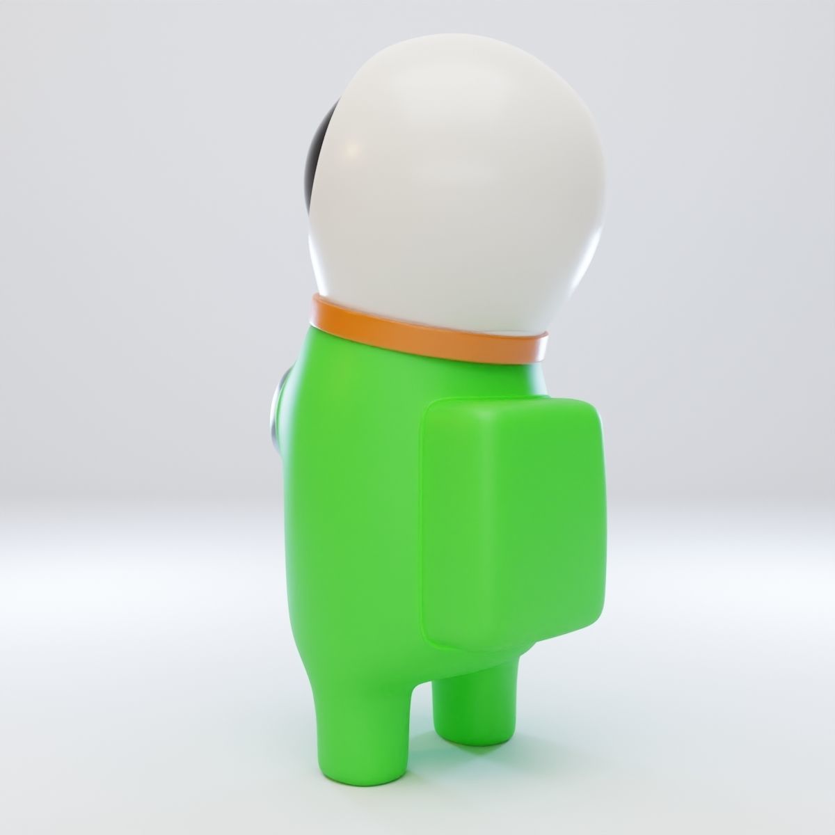Among Us Astronaut Helmet Character 3D model_4