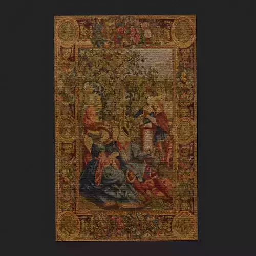  Month of October Tapestry  Low-poly 3D model