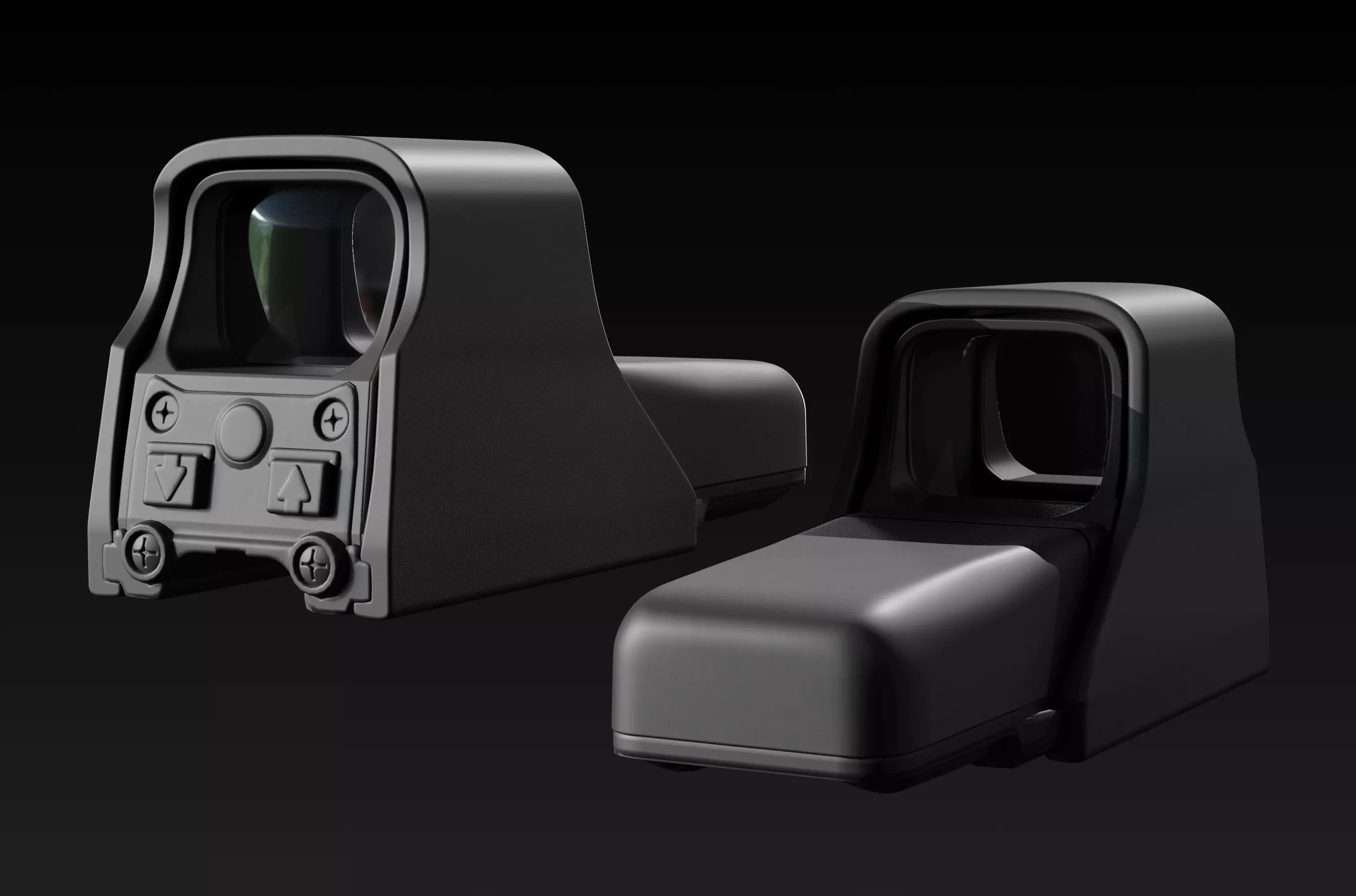 Simple Holographic Sight Free 3D model