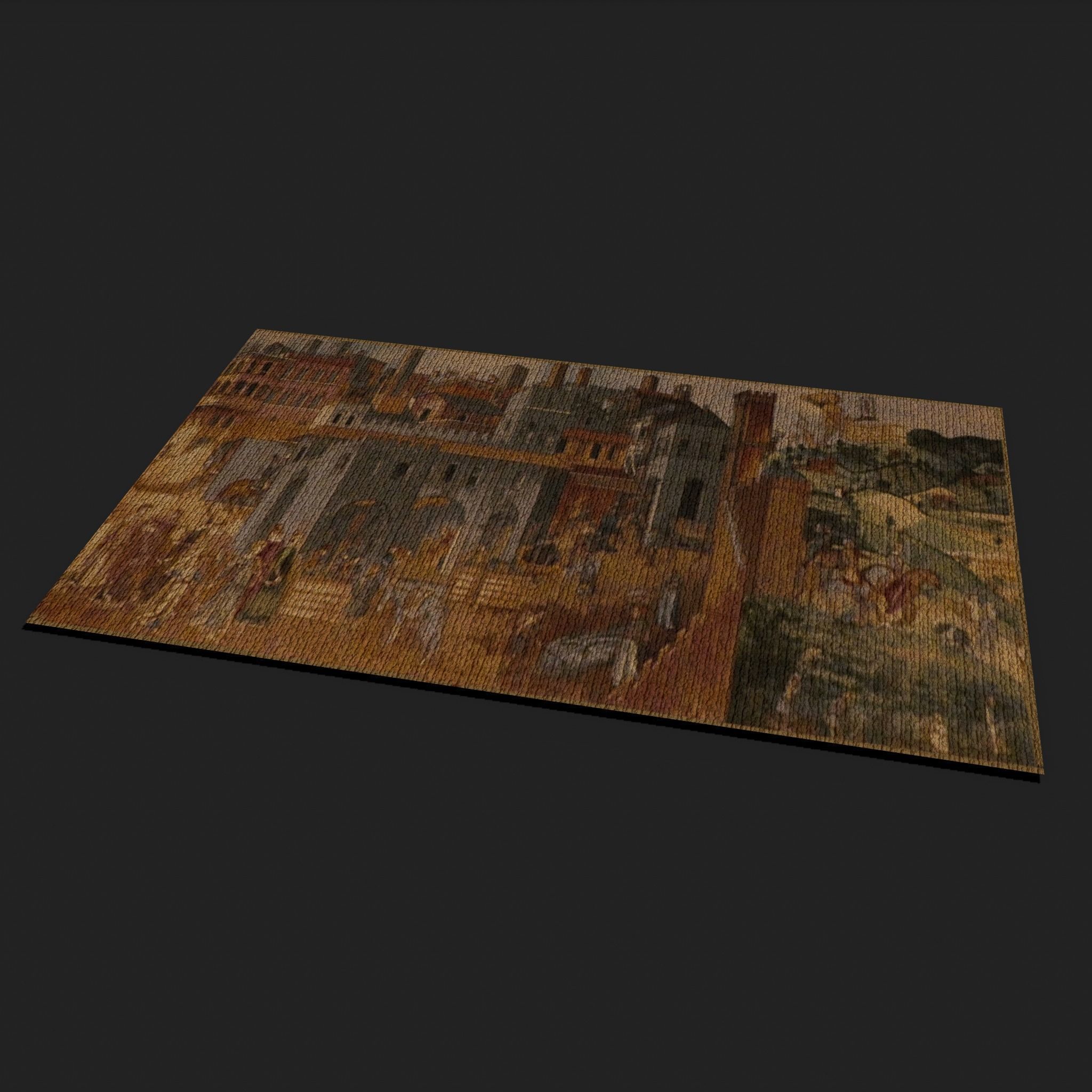 Allegory of Good Government Tapestry Low-poly 3D model_18