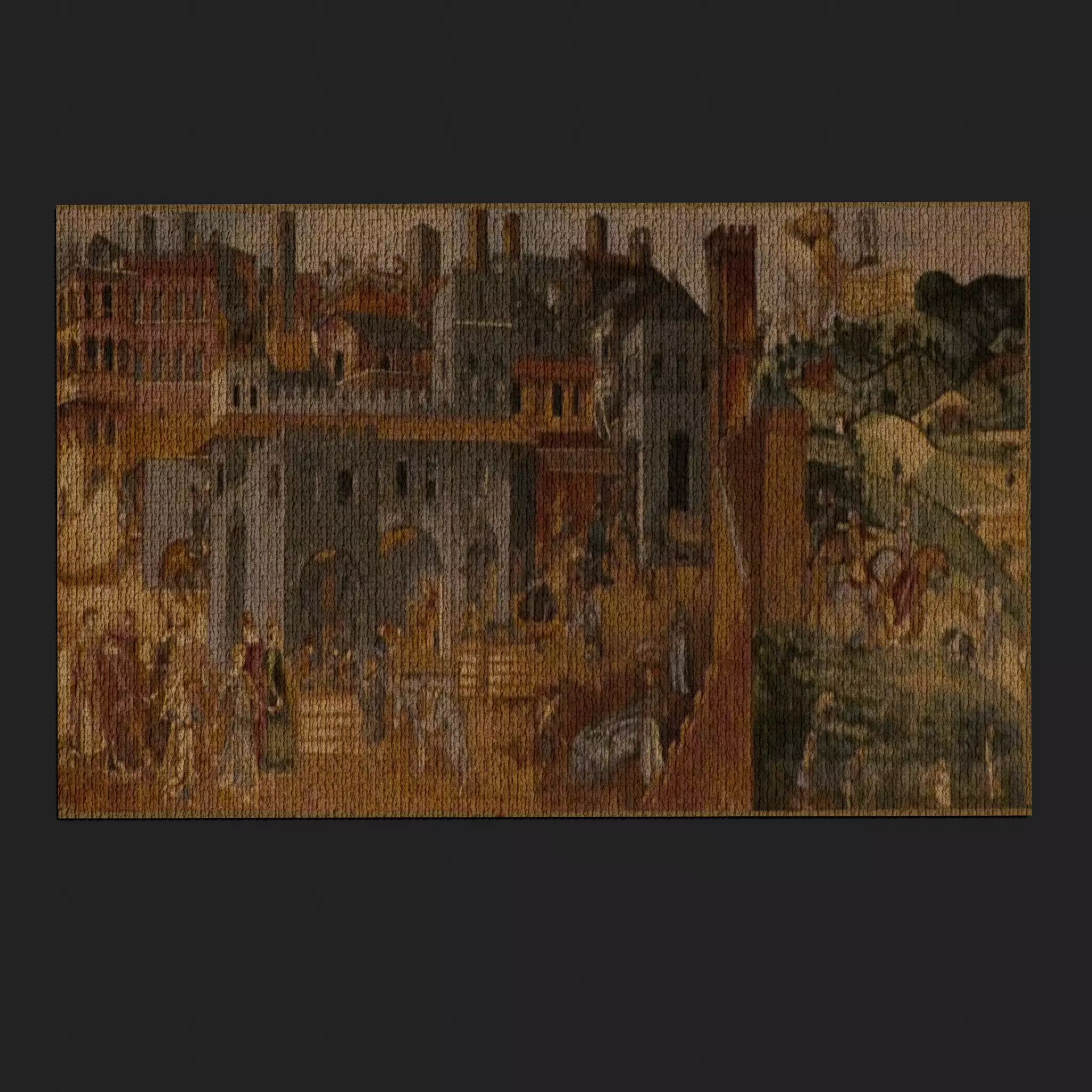 Allegory of Good Government Tapestry Low-poly 3D model_0
