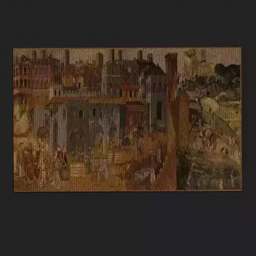 Allegory of Good Government Tapestry  Low-poly 3D model