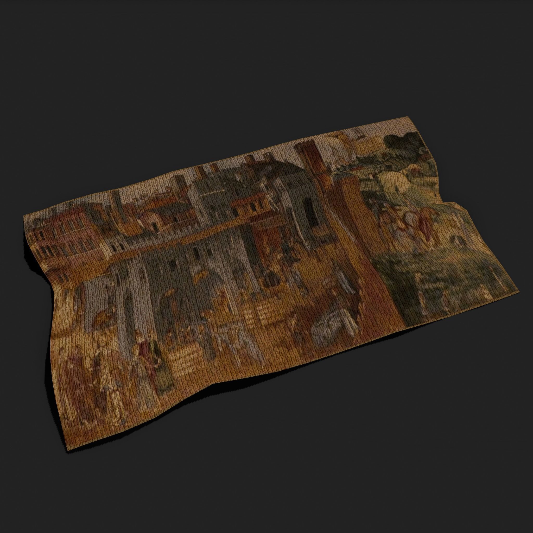 Allegory of Good Government Tapestry Low-poly 3D model_5