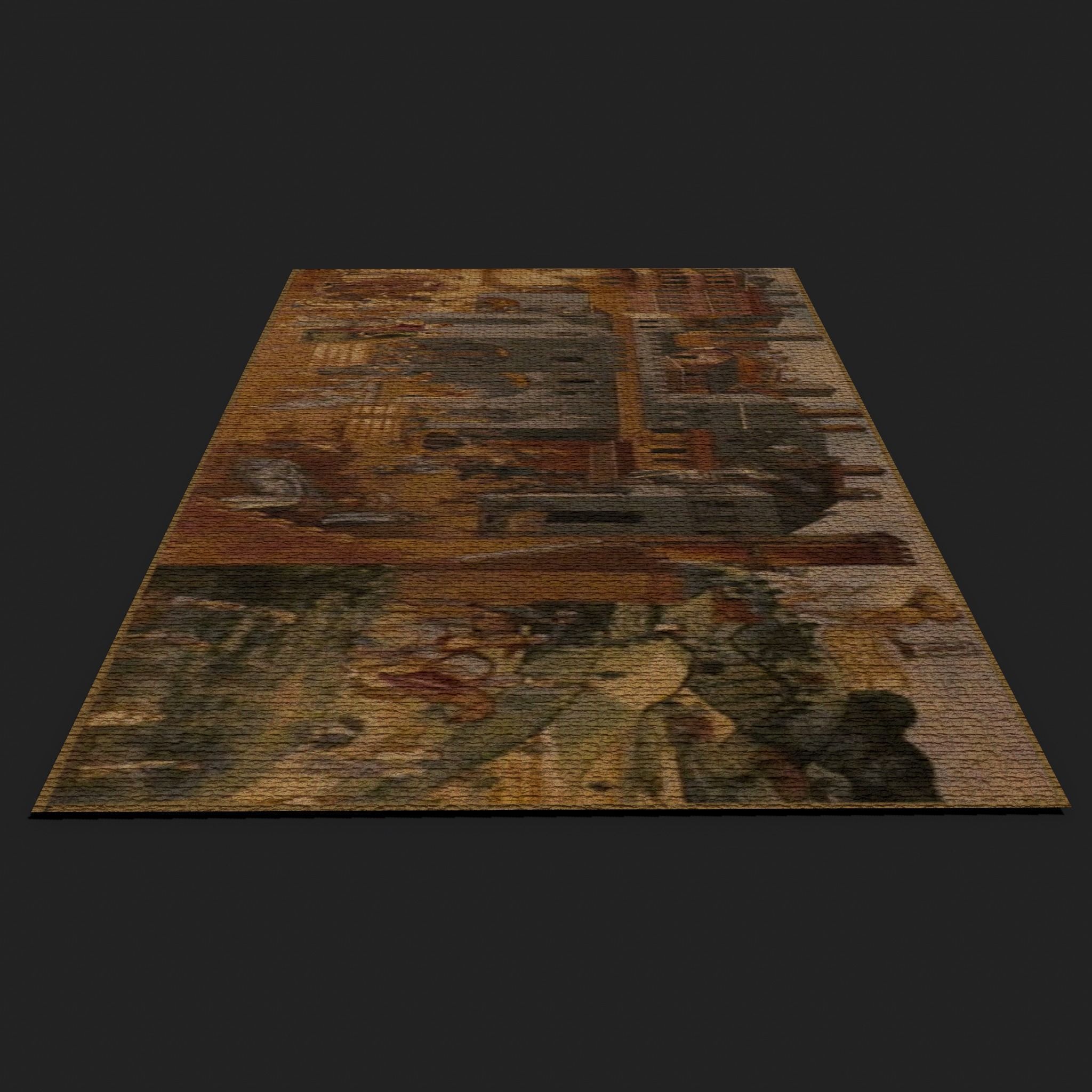 Allegory of Good Government Tapestry Low-poly 3D model_16