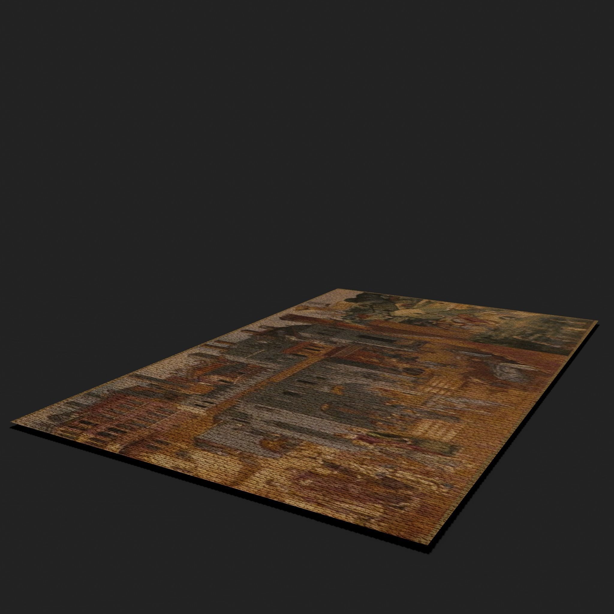 Allegory of Good Government Tapestry Low-poly 3D model_10