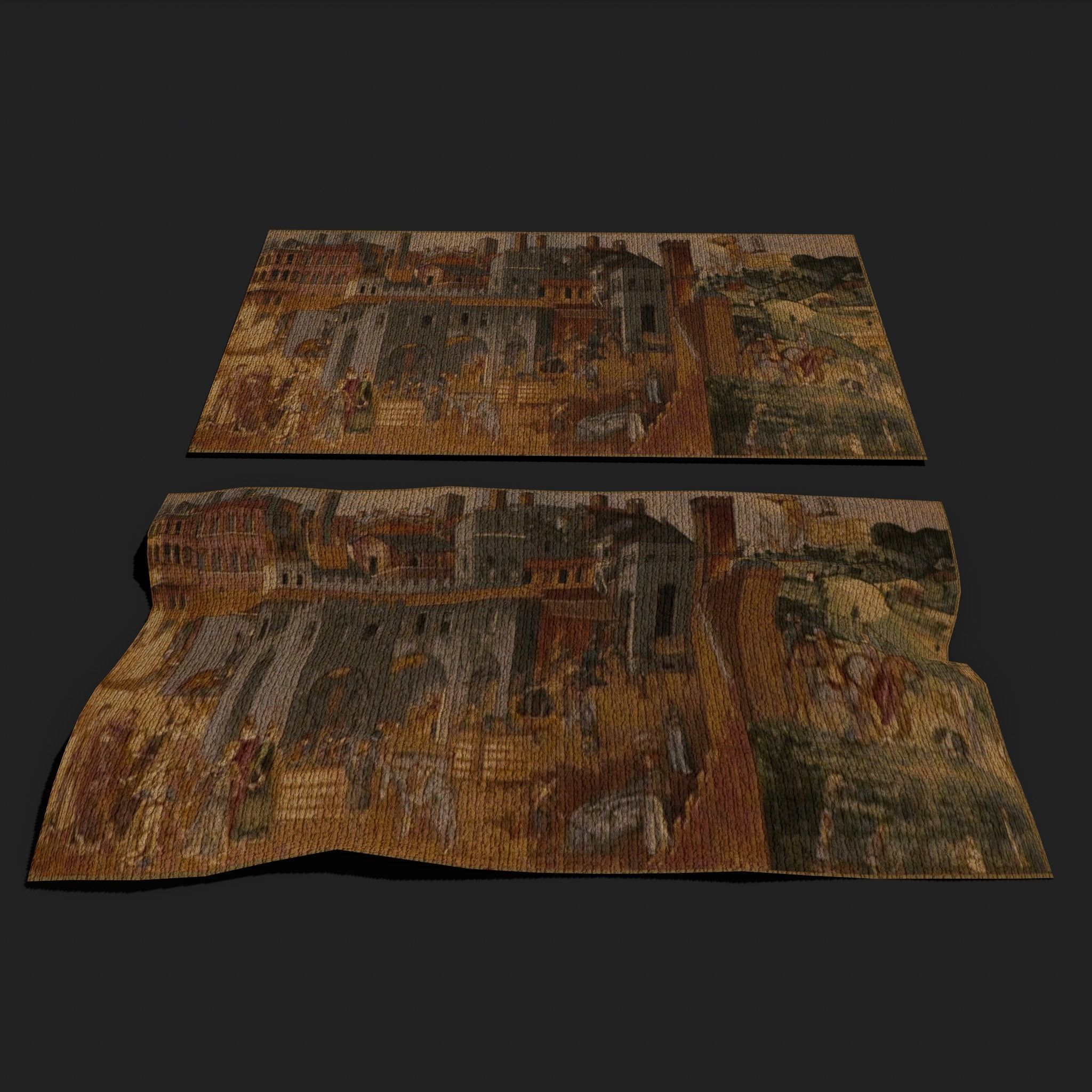 Allegory of Good Government Tapestry Low-poly 3D model_8