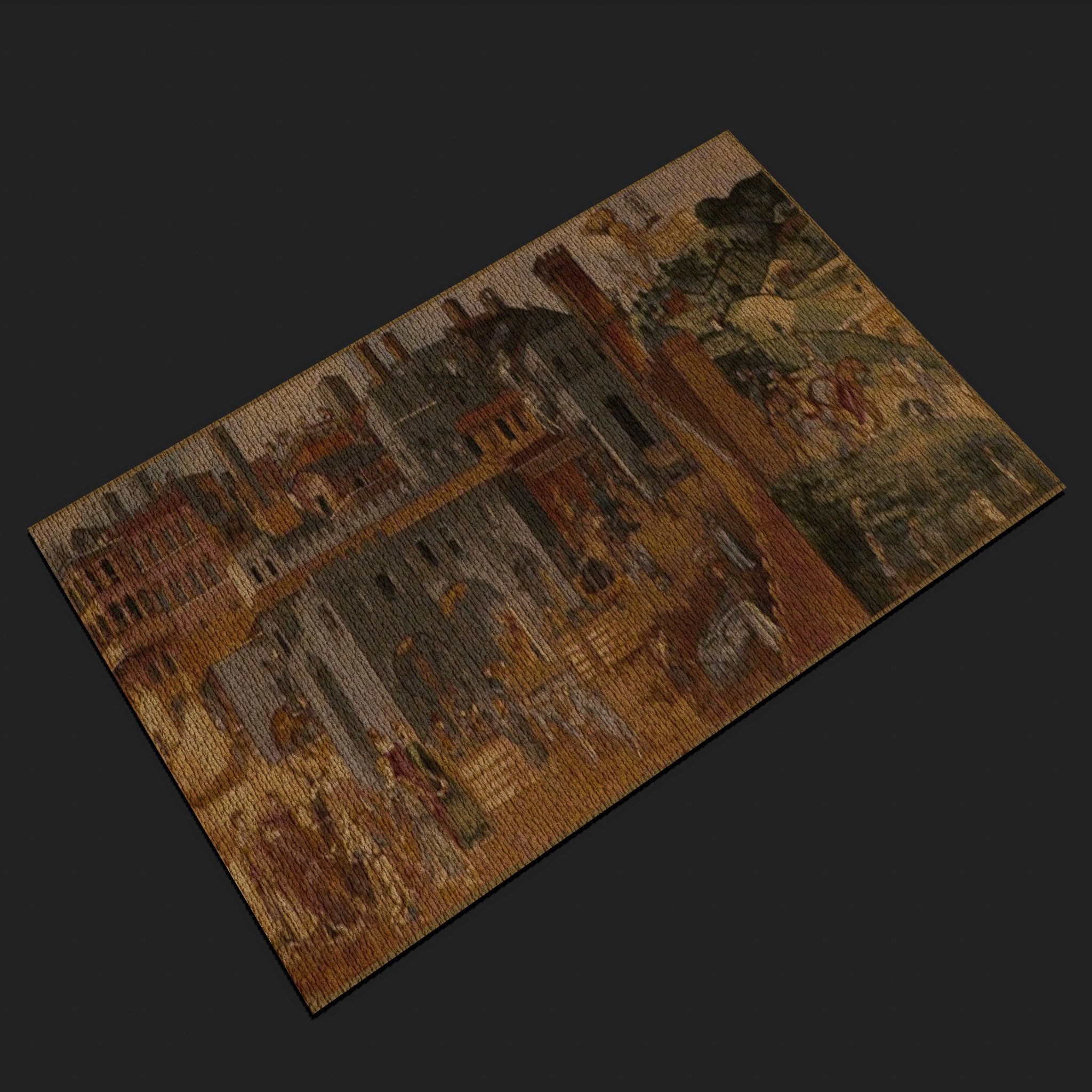 Allegory of Good Government Tapestry Low-poly 3D model_9