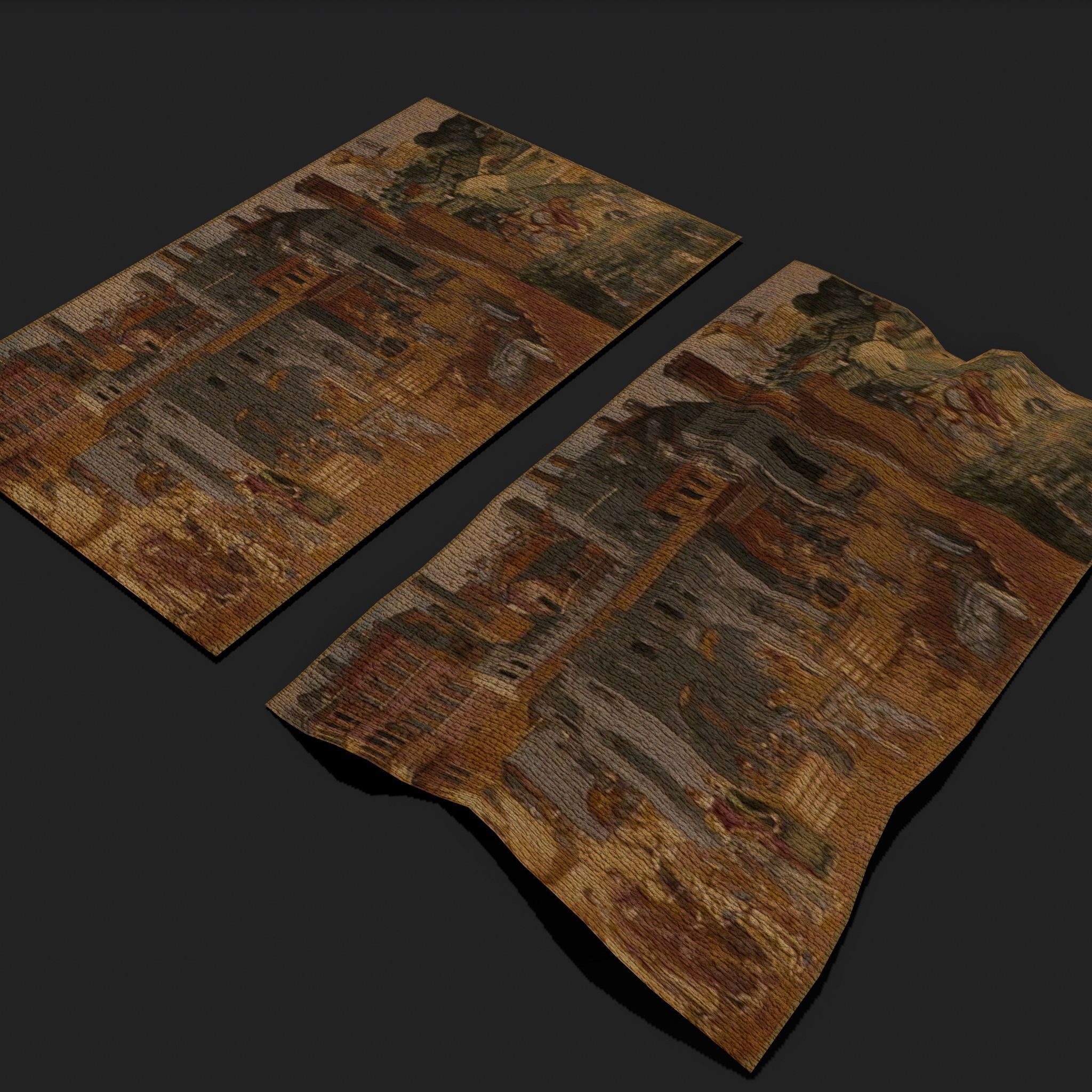 Allegory of Good Government Tapestry Low-poly 3D model_3