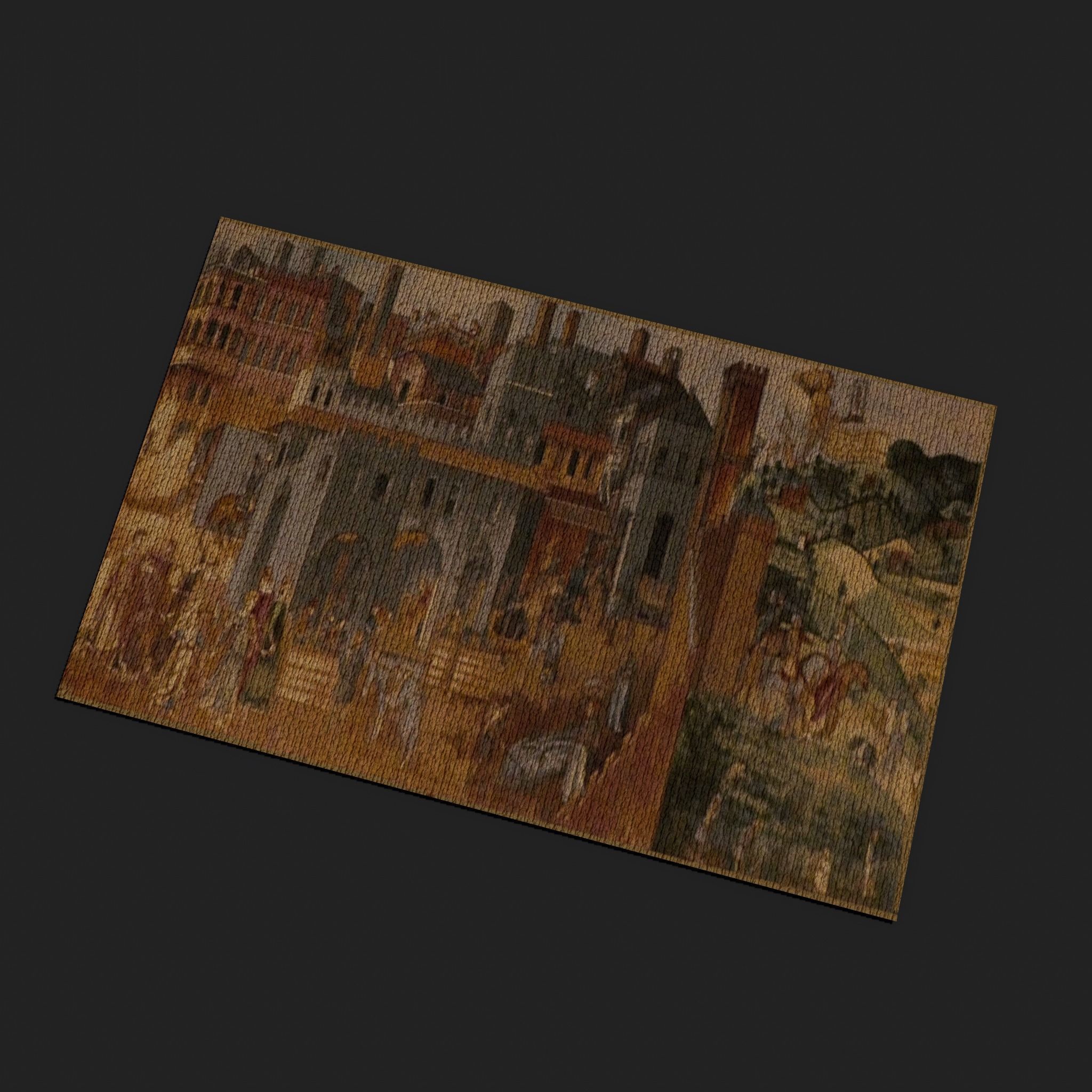 Allegory of Good Government Tapestry Low-poly 3D model_17