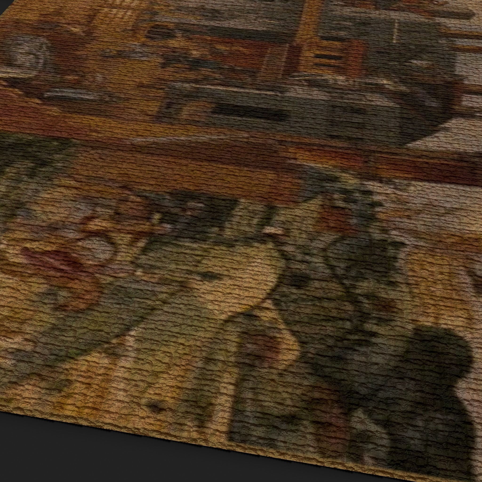 Allegory of Good Government Tapestry Low-poly 3D model_13