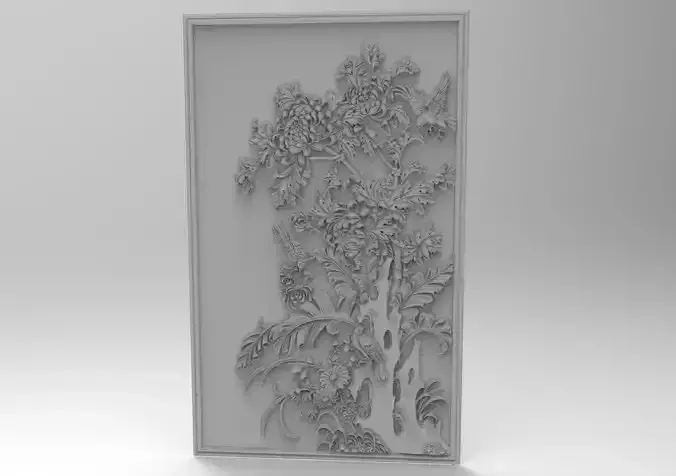 Picture bas relief 3D print model 3D print model