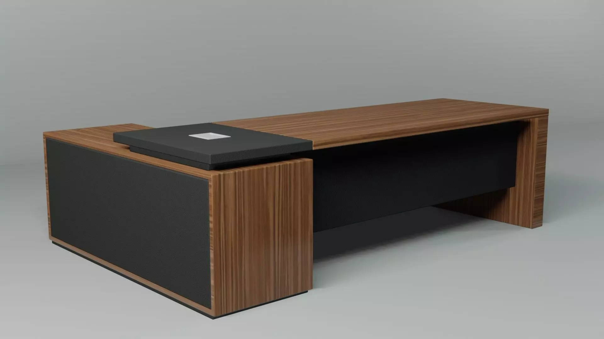 Modern Office Desk Free low-poly 3D model