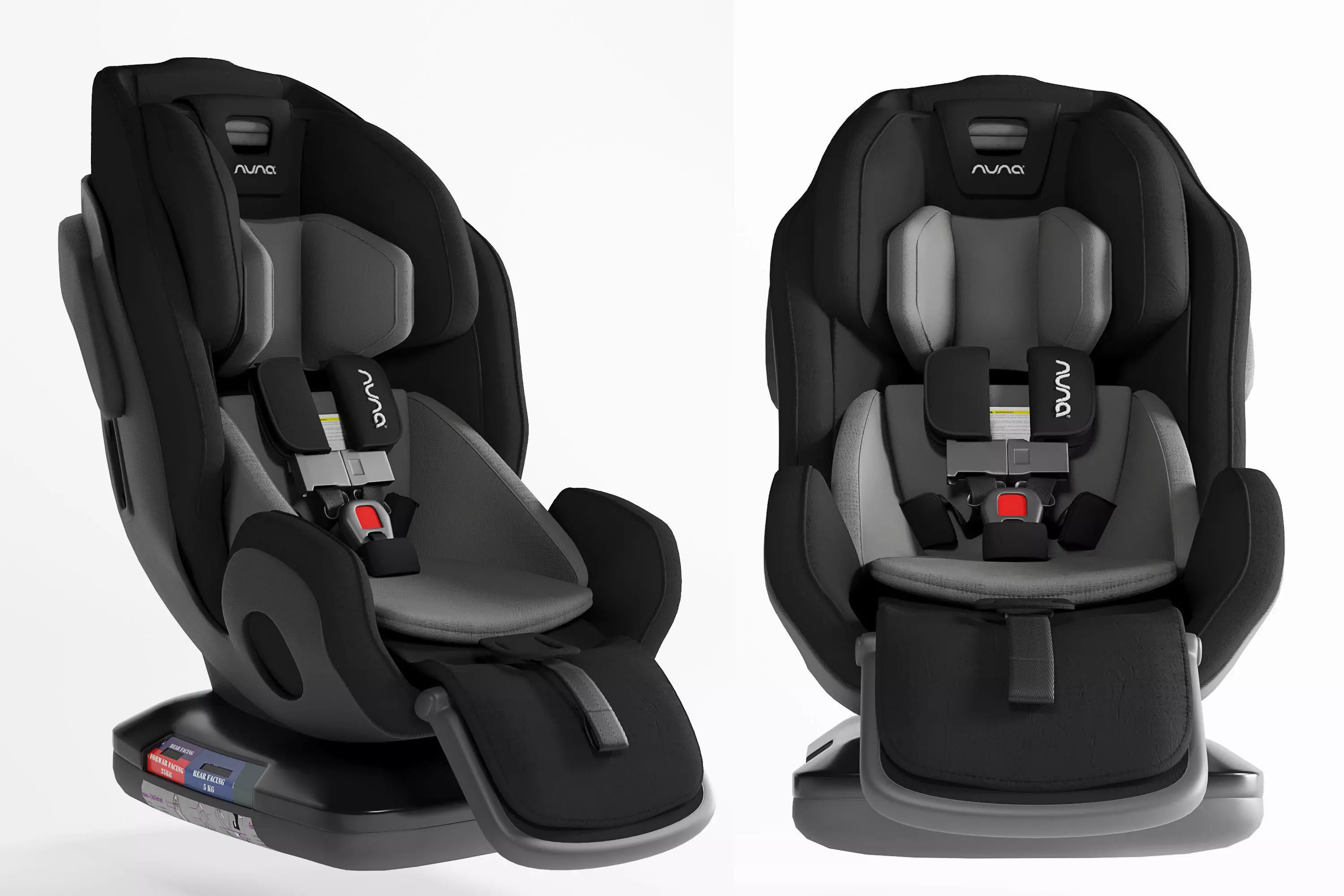 3dasset nuna exec car seat 3D model_0