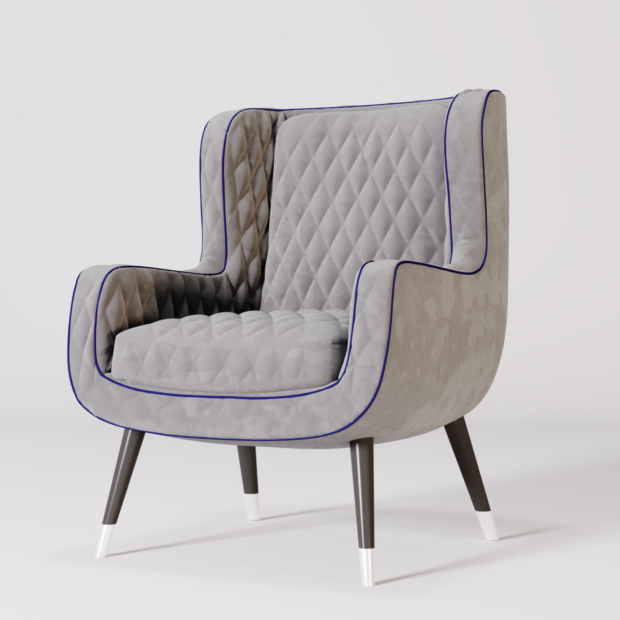 Baxter Dolly armchair 3D model_3