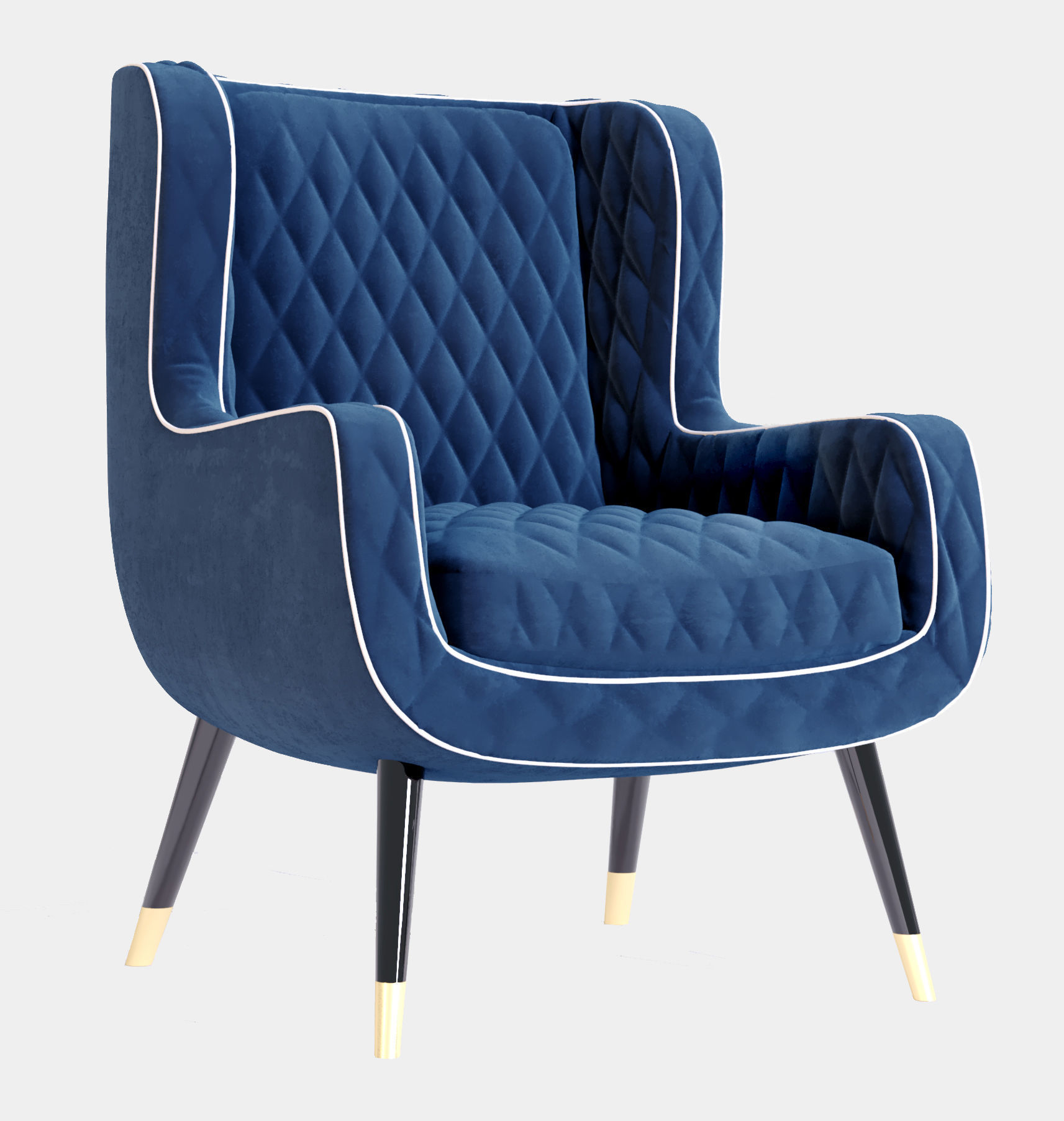 Baxter Dolly armchair 3D model_1