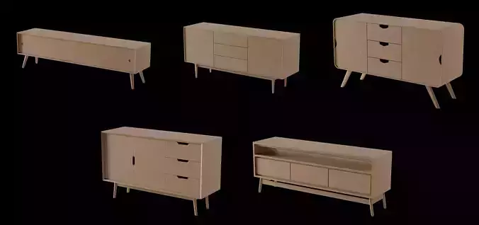 Furniture Collection - Sideboard Pack 1