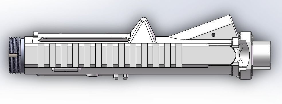 AIRSOFT AR15 M16 M4 RECEIVER 3D print model_1