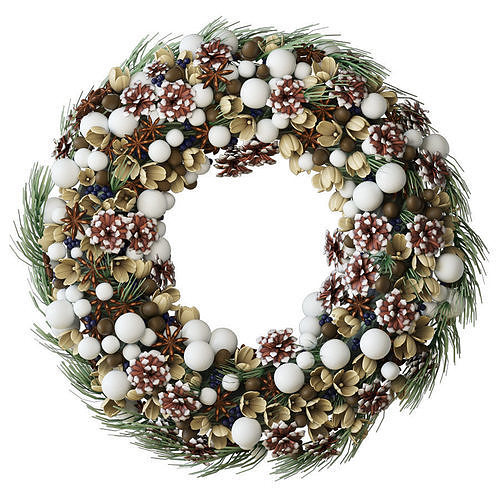 Christmas wreath 3D model