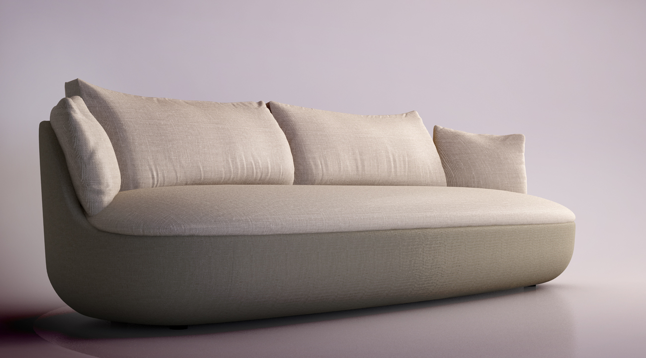 Moooi Bart couch 3D model_2