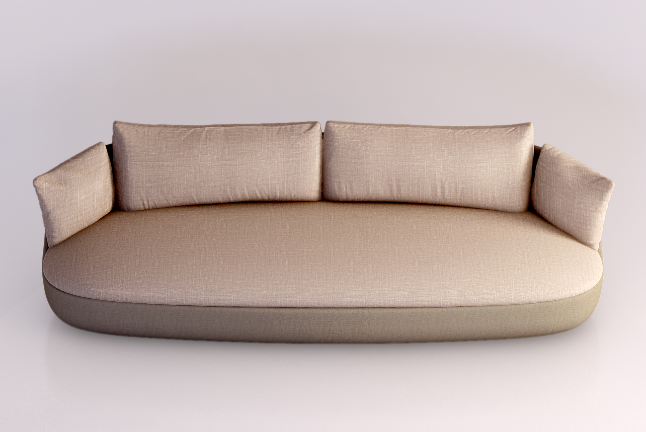 Moooi Bart couch 3D model_3