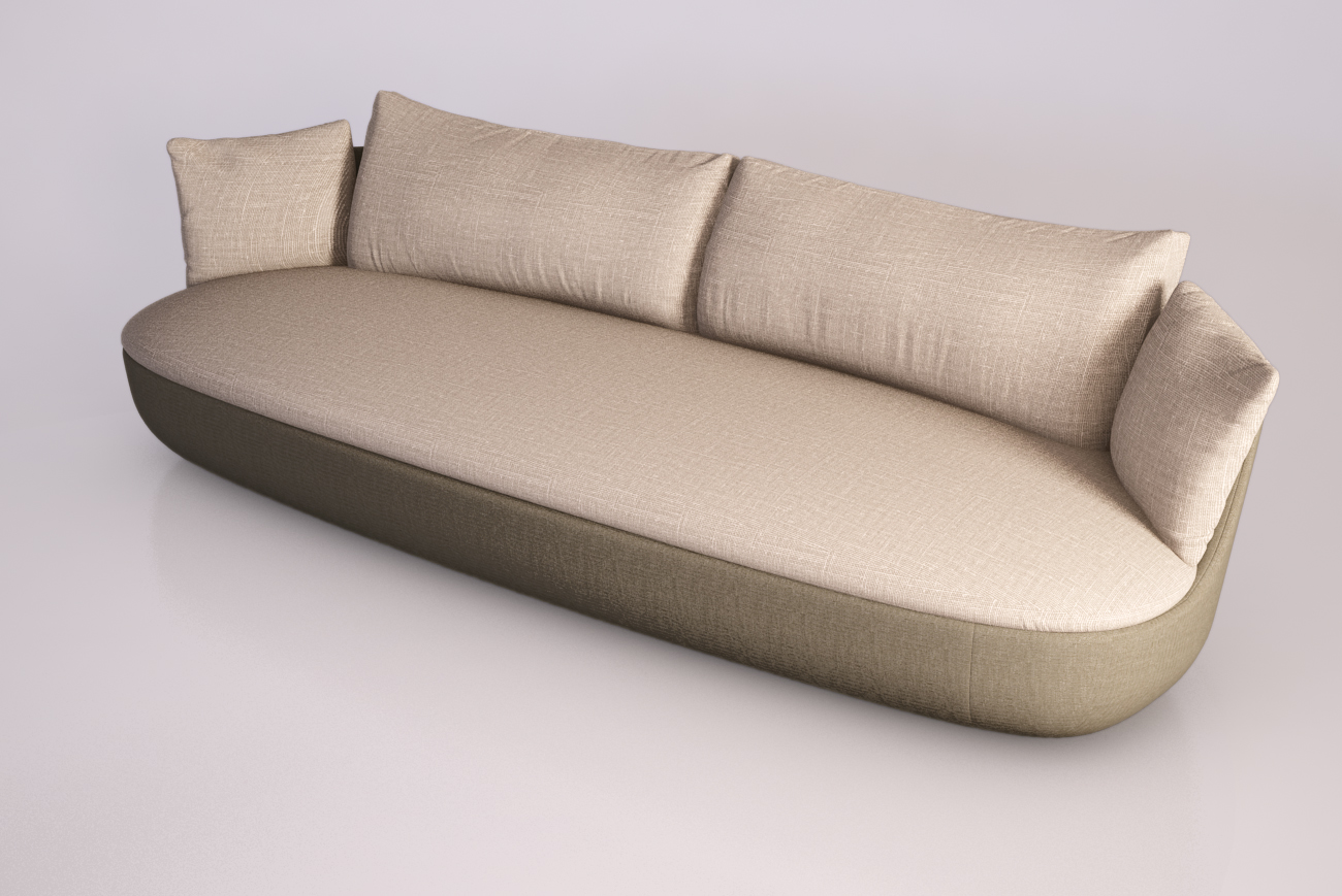 Moooi Bart couch 3D model_4