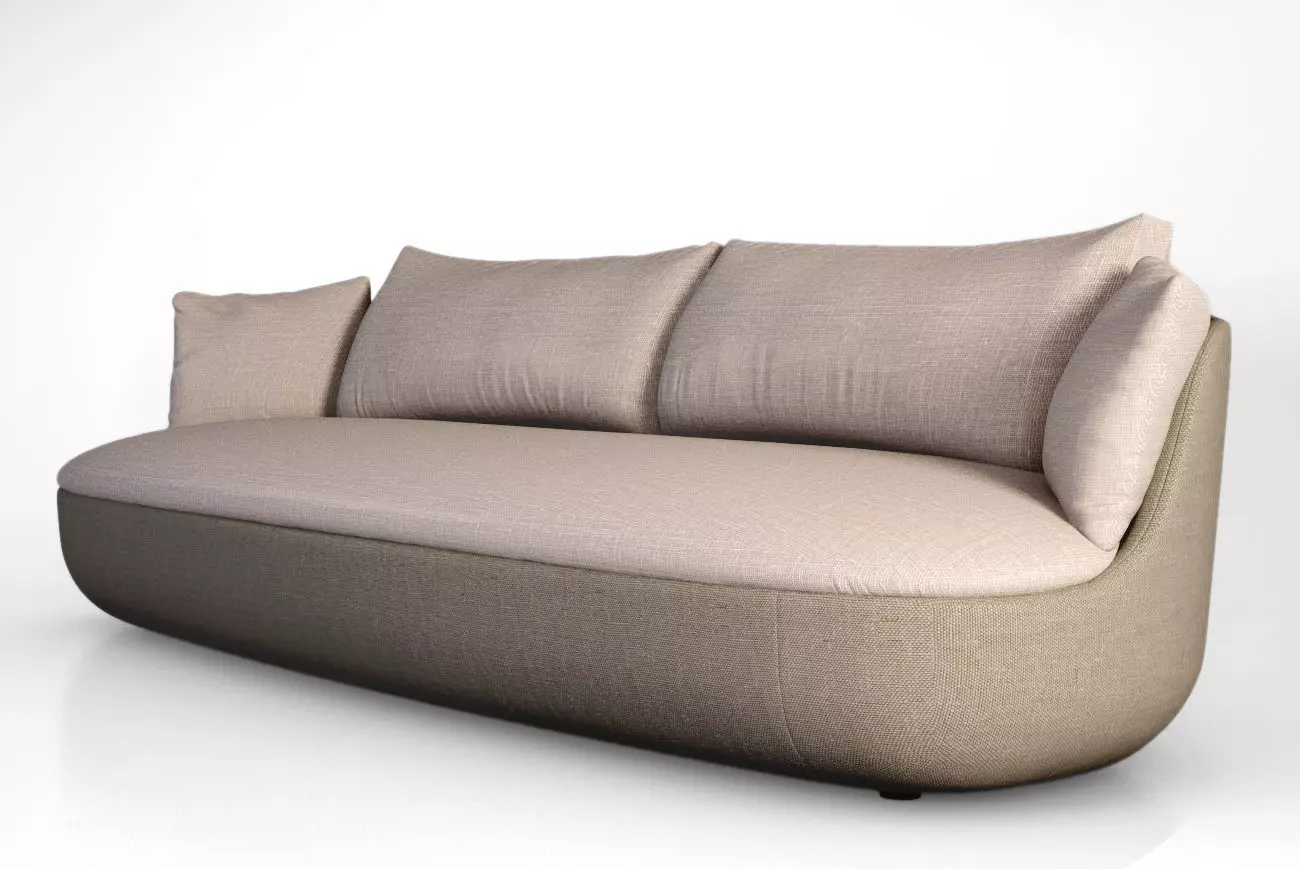 Moooi Bart couch 3D model_0