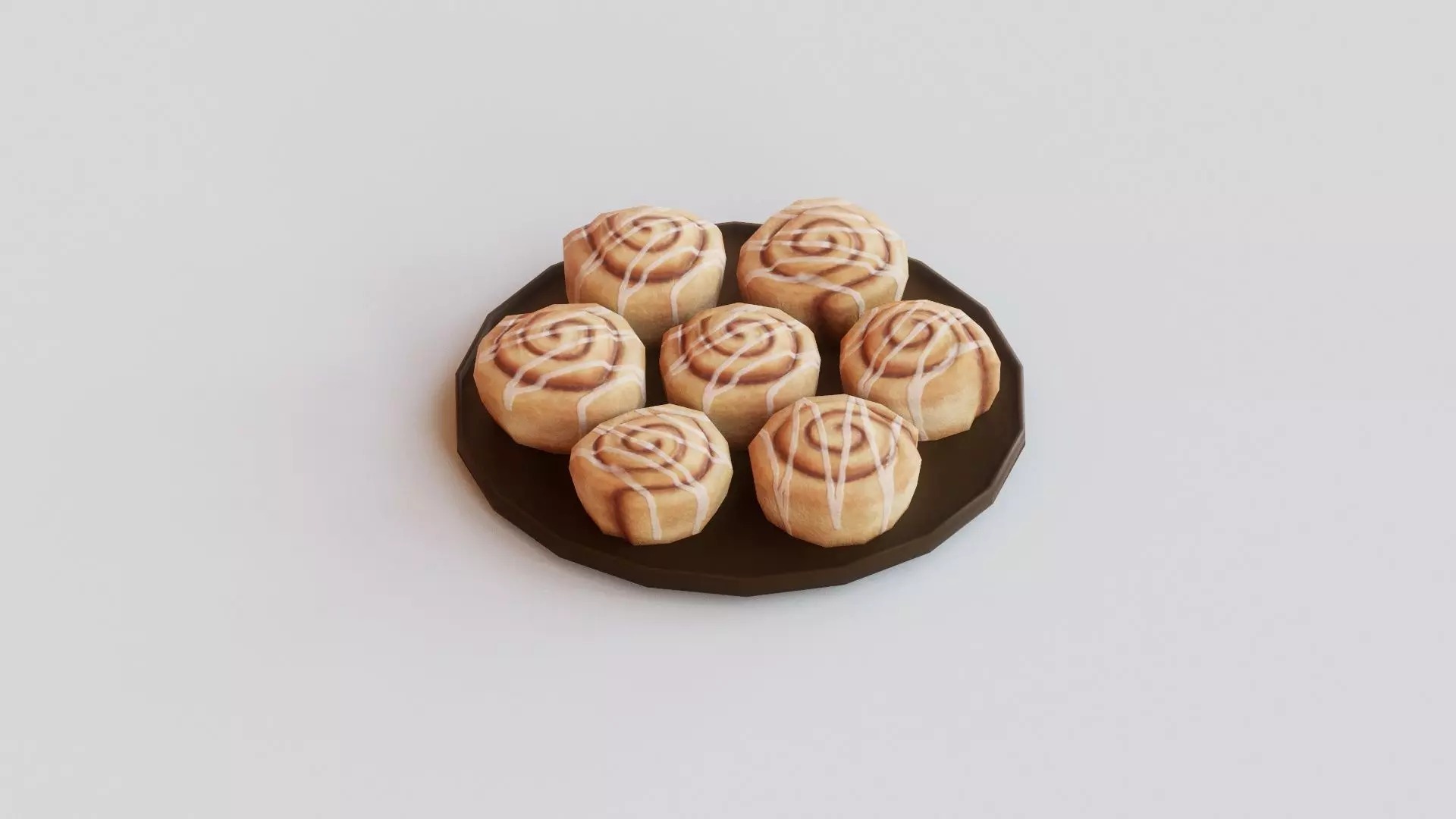 Cinnamon Rolls G49 Low-poly 3D model_0