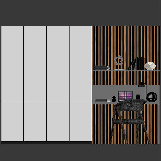work place 005 3D model_2