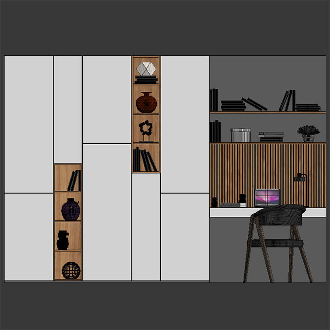 work place 007 3D model_2