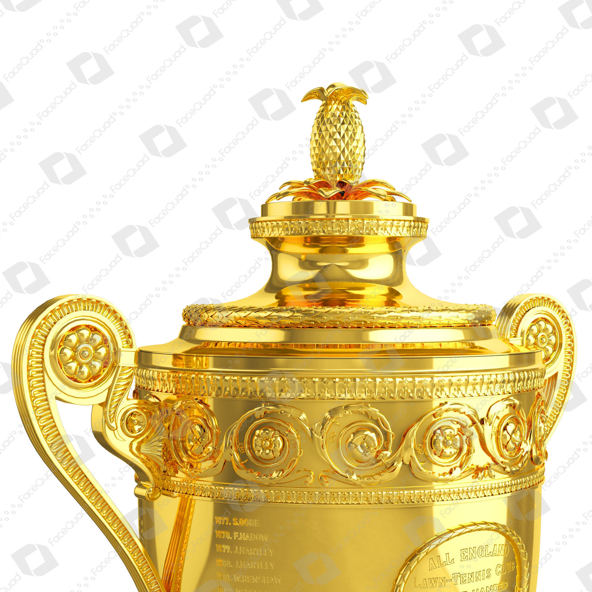 Wimbledon Trophy 3D Model 3D model_7