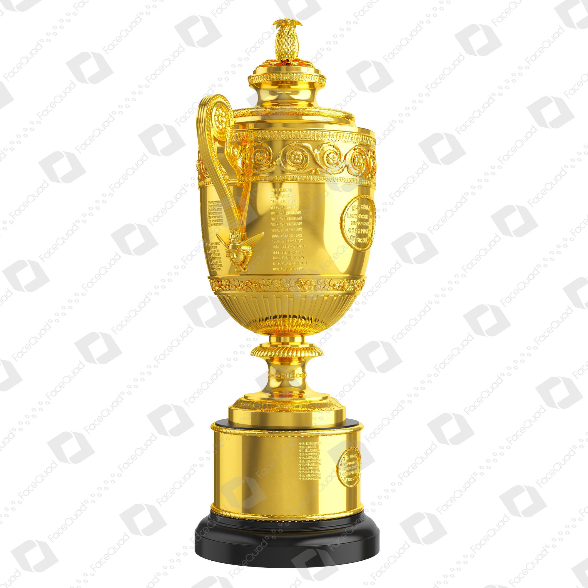 Wimbledon Trophy 3D Model 3D model_4