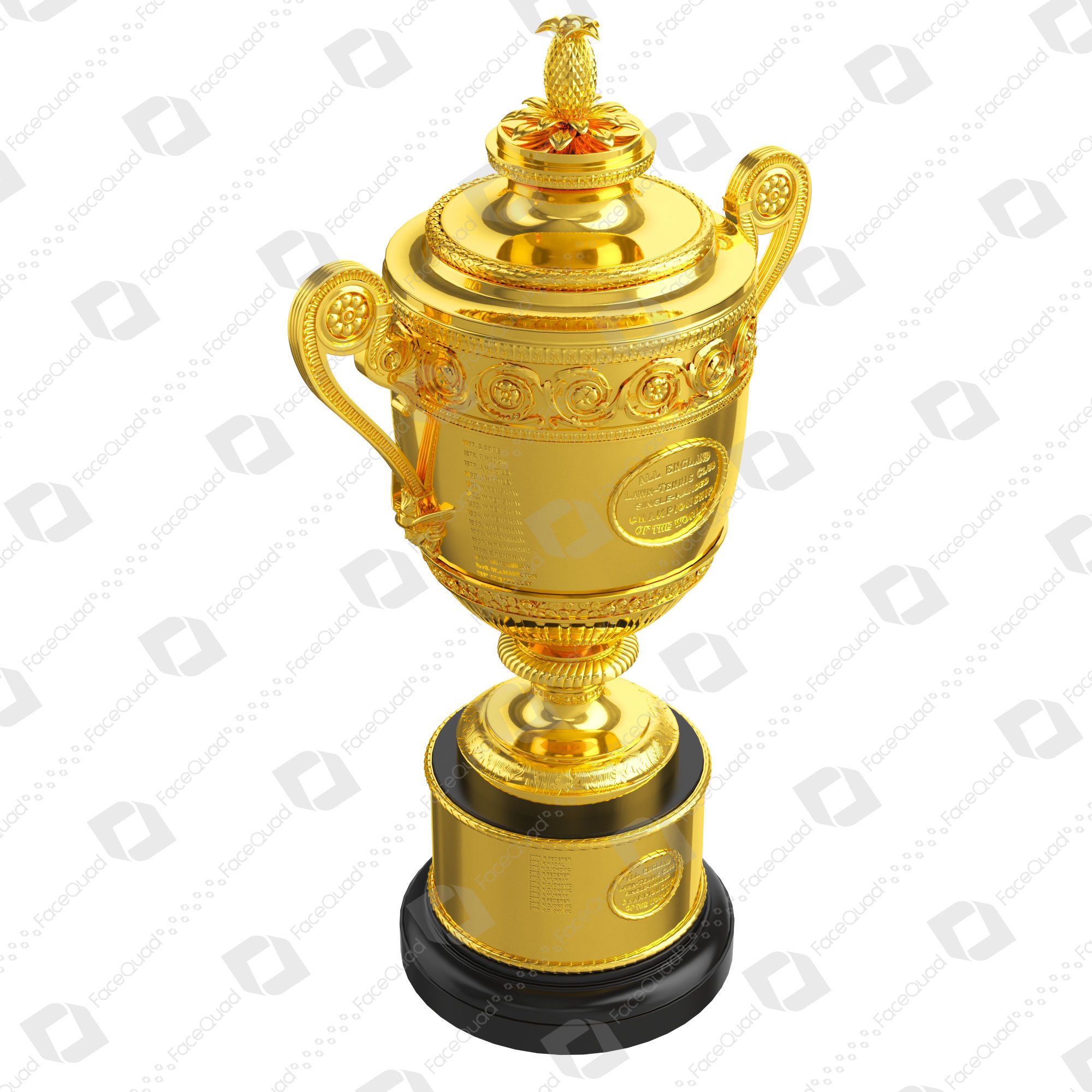Wimbledon Trophy 3D Model 3D model_12